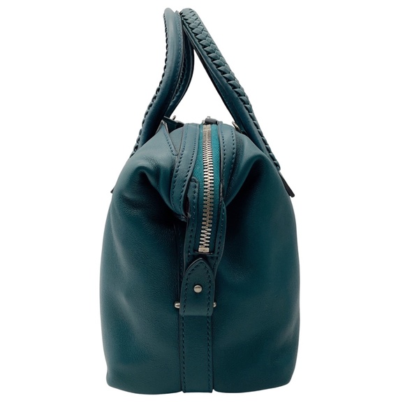 METIER LOST AT SEA TEAL BLUE VERITE CITY SMALL HANDMADE ITALIAN CALFSKIN LEATHER - Picture 2 of 14